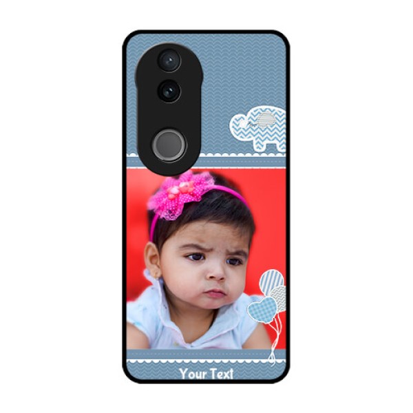 Vivo V50e 5G Custom Glass Phone Case - With Kids Pattern Design