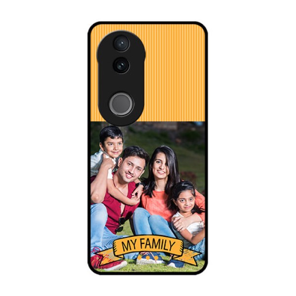 Vivo V50e 5G Custom Glass Phone Case - My Family Design