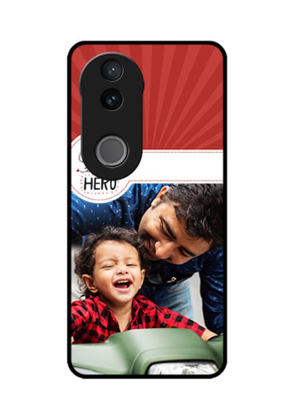 Vivo V50e 5G Custom Glass Phone Case - My Dad Hero Design