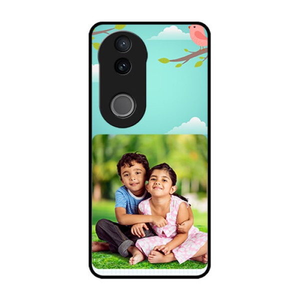 Vivo V50e 5G Custom Glass Phone Case - Doodle Love Design