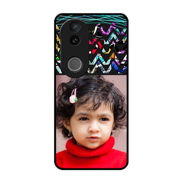 Vivo V50e 5G Custom Glass Phone Case - Neon Abstract Design