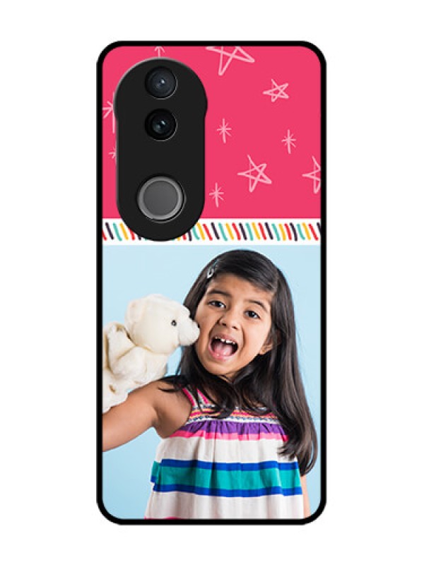 Custom Vivo V50e 5G Custom Glass Phone Case - Line Art Design