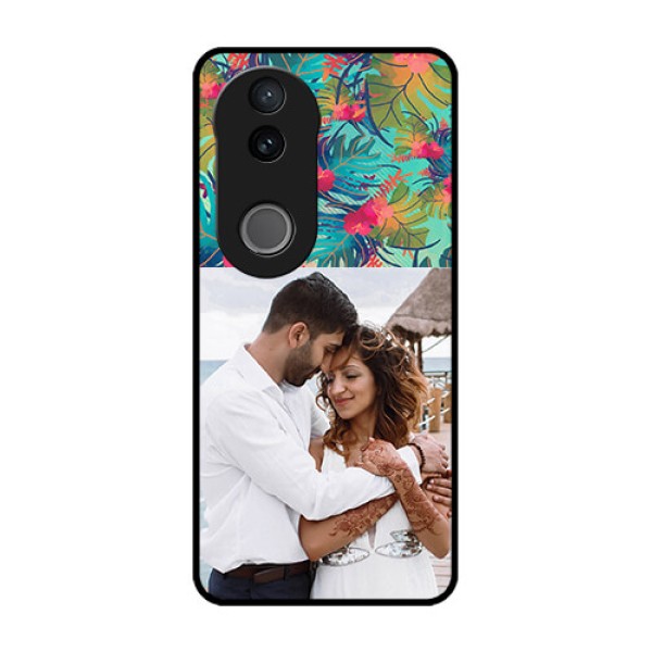 Vivo V50e 5G Custom Glass Phone Case - Watercolor Floral Design