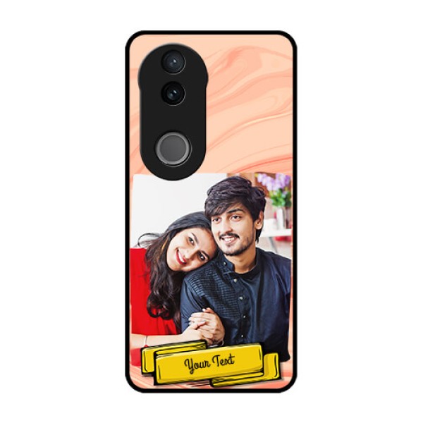 Vivo V50e 5G Custom Glass Phone Case - Marble Texture Design