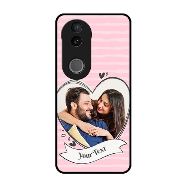 Vivo V50e 5G Custom Glass Phone Case - Vintage Heart Design Vivo V50e 5G Custom Glass Phone Case - Vintage Heart Design