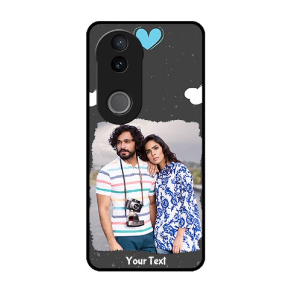 Vivo V50e 5G Custom Glass Phone Case - Splashes With Love Doodles Design Vivo V50e 5G Custom Glass Phone Case - Splashes With Love Doodles Design