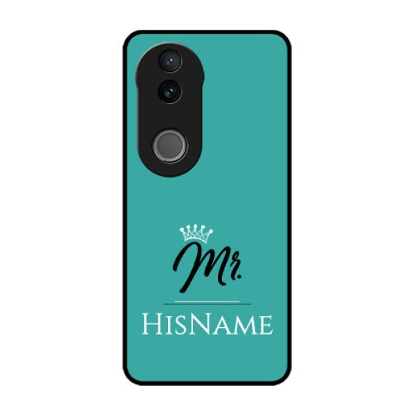 Vivo V50e 5G Custom Glass Phone Case - Mr With Name Design