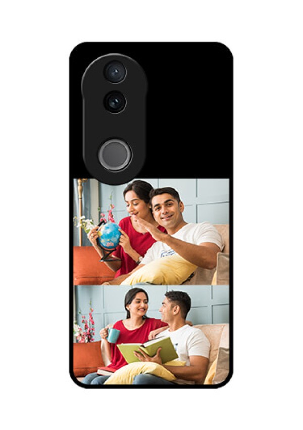 Vivo V50e 5G Custom Glass Phone Case - 2 Images Design