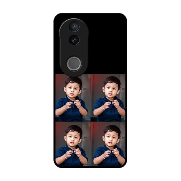 Vivo V50e 5G Custom Glass Phone Case - 4 Image Holder Design