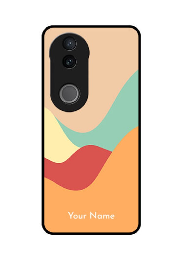 Vivo V50e 5G Custom Glass Phone Case - Ocean Waves Multi - Colour Design