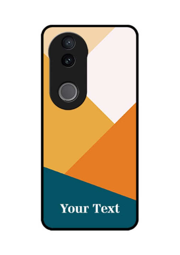 Vivo V50e 5G Custom Glass Phone Case - Stacked Multi - Colour Design