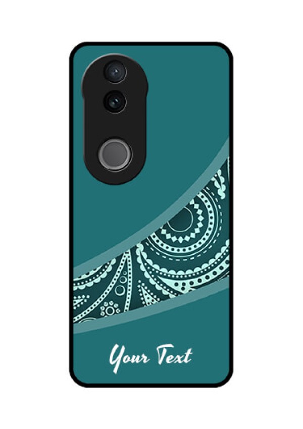 Vivo V50e 5G Custom Glass Phone Case - Semi Visible Floral Design