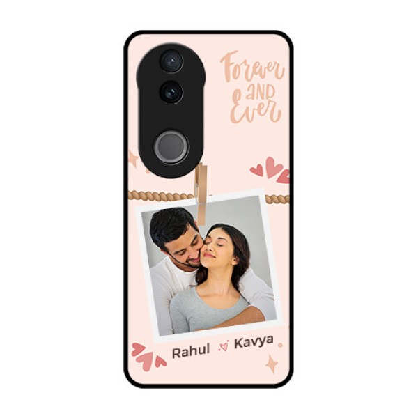 Vivo V50e 5G Custom Glass Phone Case - Forever And Ever Love Design