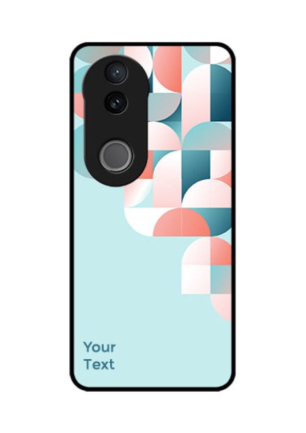 Vivo V50e 5G Custom Glass Phone Case - Stylish Semi - Circle Pattern Design