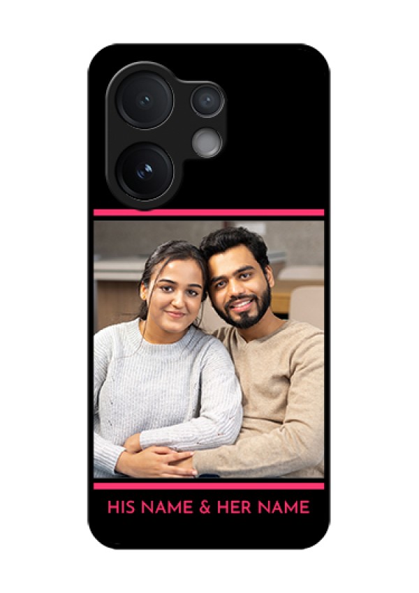 Vivo V60 5G Custom Glass Phone Case - With Add Text Design