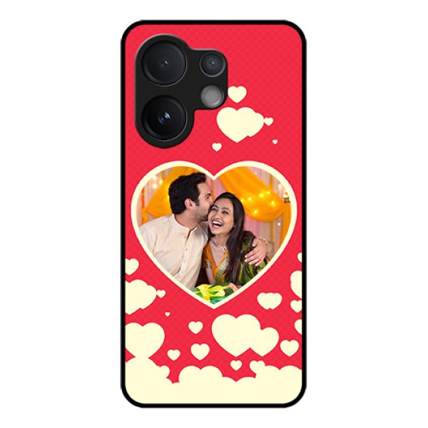 Vivo V60 5G Custom Glass Phone Case - Love Symbols Phone Cover Design Vivo V60 5G Custom Glass Phone Case - Love Symbols Phone Cover Design