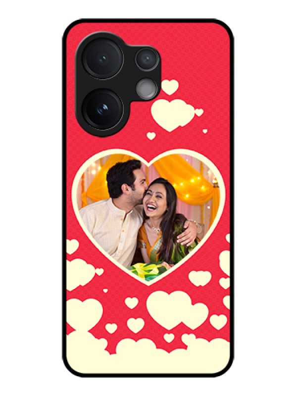 Custom Vivo V60 5G Custom Glass Phone Case - Love Symbols Phone Cover Design