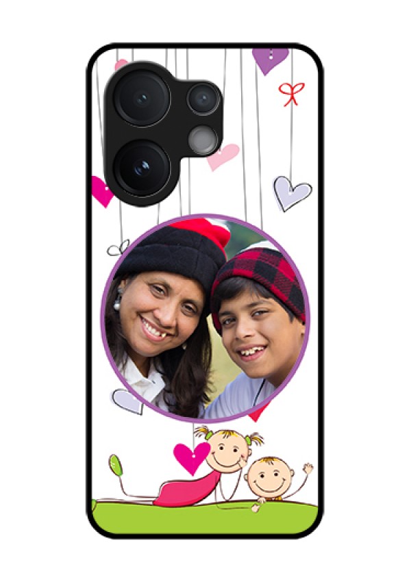 Vivo V60 5G Custom Glass Phone Case - Cute Kids Phone Case Design