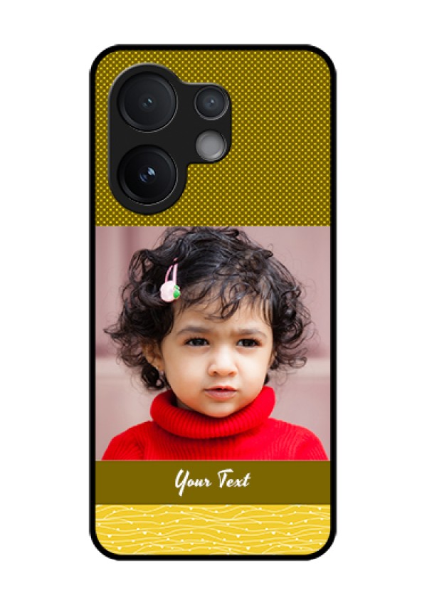 Vivo V60 5G Custom Glass Phone Case - Simple Green Color Design