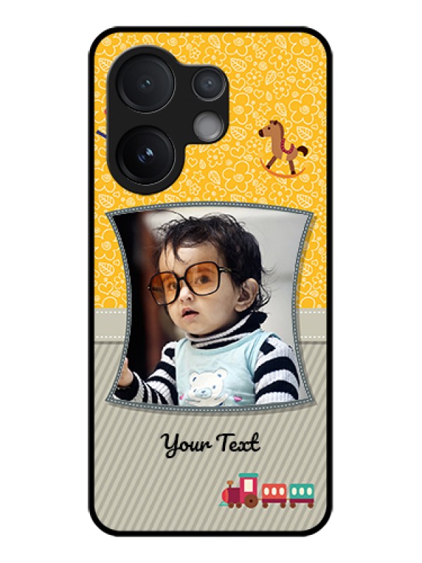 Custom Vivo V60 5G Custom Glass Phone Case - Baby Picture Upload Design