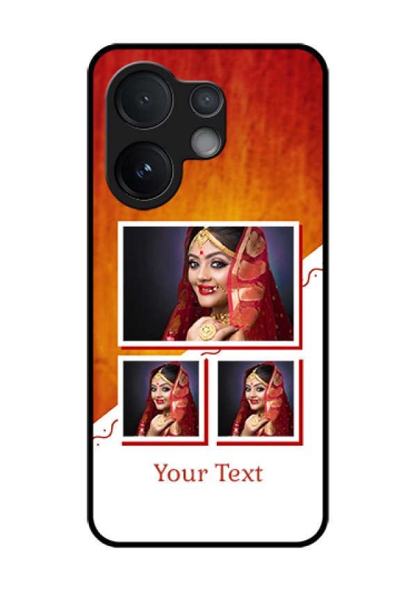 Vivo V60 5G Custom Glass Phone Case - Wedding Memories Design