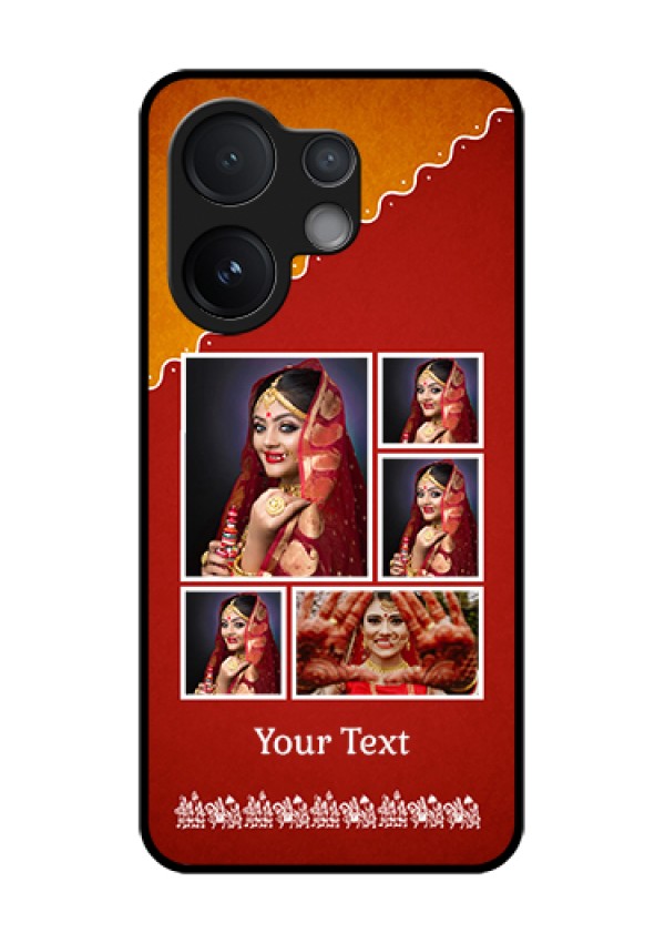 Vivo V60 5G Custom Glass Phone Case - Wedding Pic Upload Design