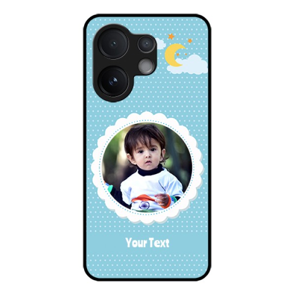 Vivo V60 5G Custom Glass Phone Case - Violet Pattern Design