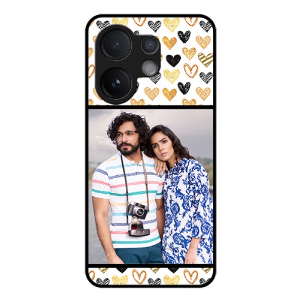 Vivo V60 5G Custom Glass Phone Case - Love Symbol Design