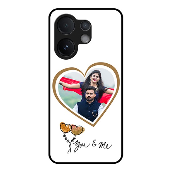 Vivo V60 5G Custom Glass Phone Case - You & Me Design