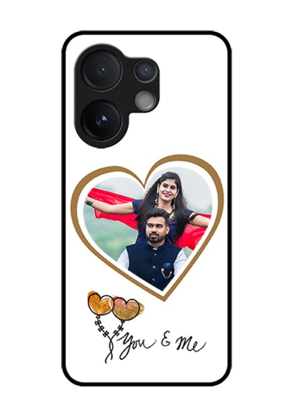 Vivo V60 5G Custom Glass Phone Case - You & Me Design
