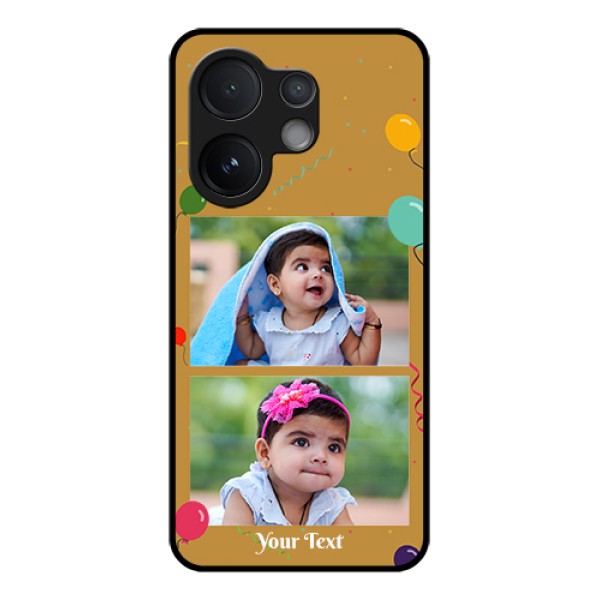 Vivo V60 5G Custom Glass Phone Case - Image Holder With Birthday Celebrations Design Vivo V60 5G Custom Glass Phone Case - Image Holder With Birthday Celebrations Design