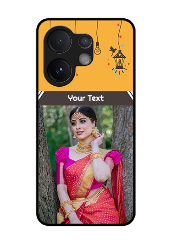 Vivo V60 5G Custom Glass Phone Case - With Family Picture And Icons