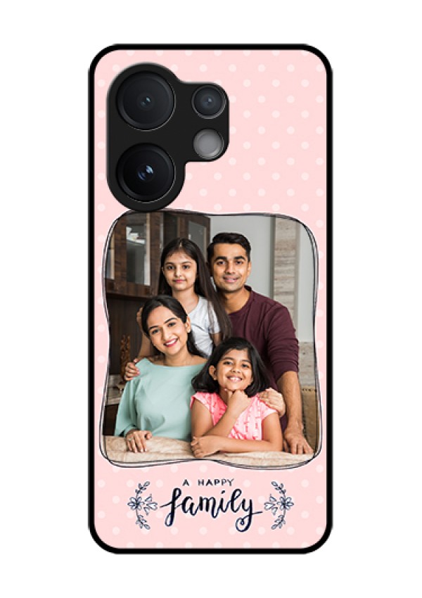 Vivo V60 5G Custom Glass Phone Case - Family With Dots Design
