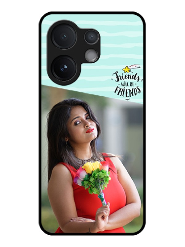 Custom Vivo V60 5G Custom Glass Phone Case - Friends Picture Icon Design