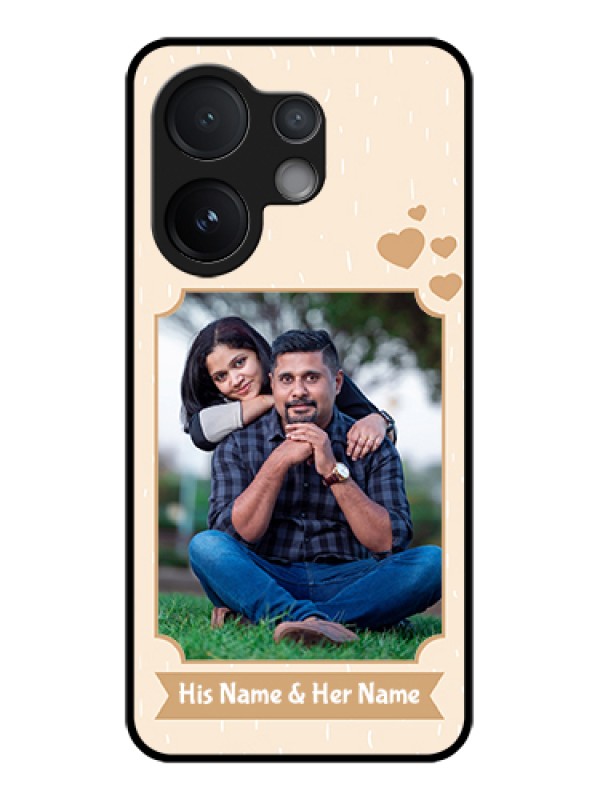 Custom Vivo V60 5G Custom Glass Phone Case - With Confetti Love Design