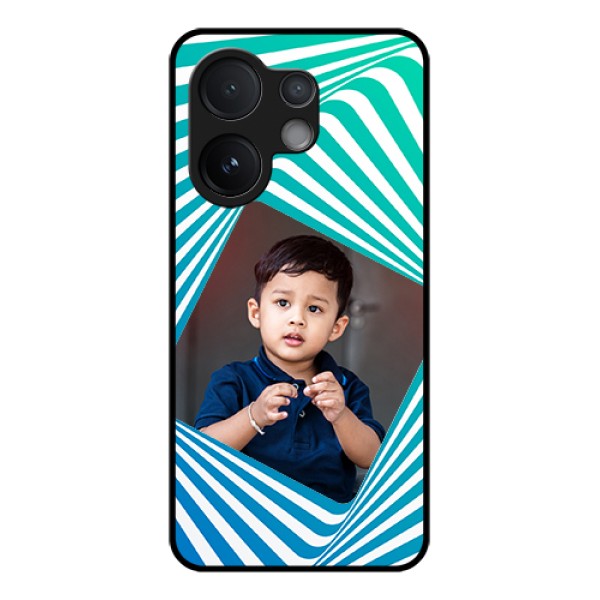 Vivo V60 5G Custom Glass Phone Case - Abstract Spiral Design
