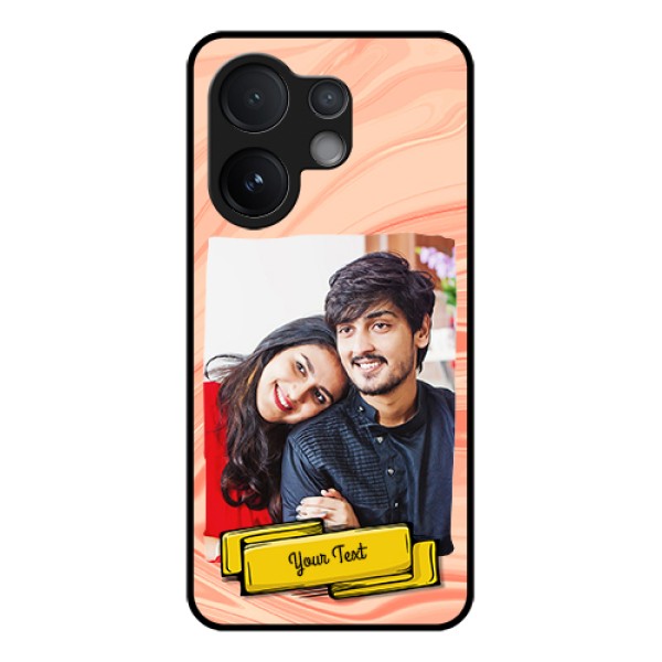 Vivo V60 5G Custom Glass Phone Case - Marble Texture Design