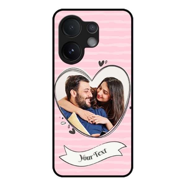 Vivo V60 5G Custom Glass Phone Case - Vintage Heart Design Vivo V60 5G Custom Glass Phone Case - Vintage Heart Design
