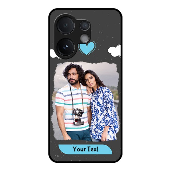 Vivo V60 5G Custom Glass Phone Case - Splashes With Love Doodles Design Vivo V60 5G Custom Glass Phone Case - Splashes With Love Doodles Design