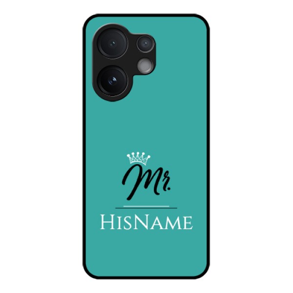 Vivo V60 5G Custom Glass Phone Case - Mr With Name Design