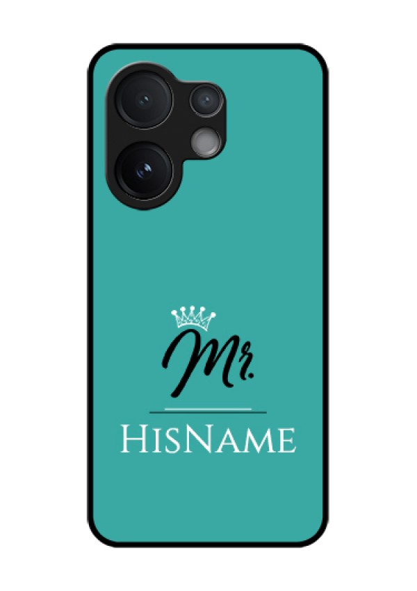 Vivo V60 5G Custom Glass Phone Case - Mr With Name Design