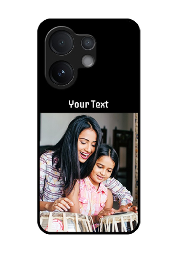 Vivo V60 5G Custom Glass Phone Case - Photo With Name Design