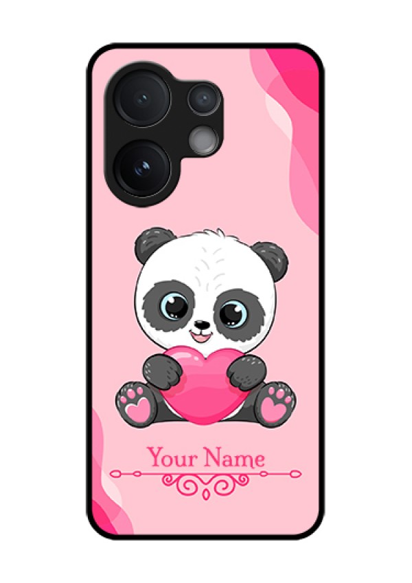 Vivo V60 5G Custom Glass Phone Case - Cute Panda Design