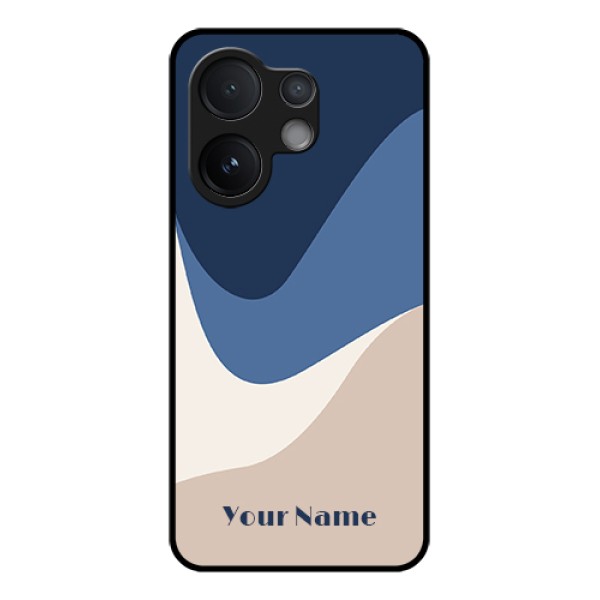 Vivo V60 5G Custom Glass Phone Case - Abstract Drip Art Design