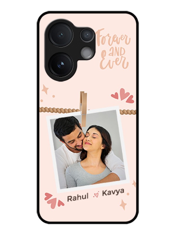 Custom Vivo V60 5G Custom Glass Phone Case - Forever And Ever Love Design
