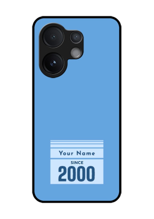 Vivo V60 5G Custom Glass Phone Case - Custom Year Of Birth Design