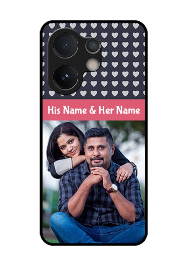 Vivo V60e 5G Custom Glass Phone Case - Love Symbols Design