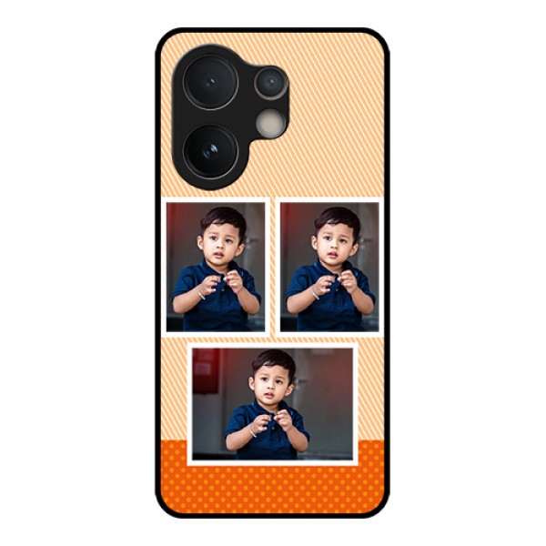 Vivo V60e 5G Custom Glass Phone Case - Bulk Photos Upload Design