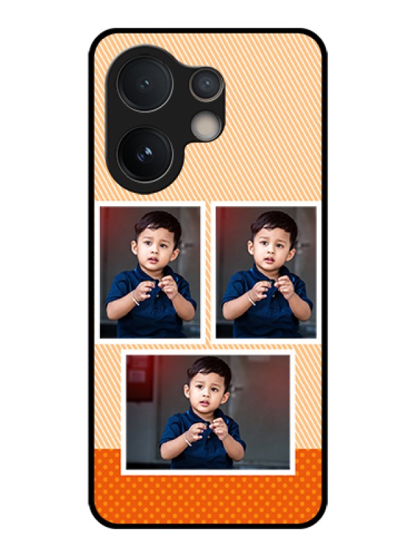 Custom Vivo V60e 5G Custom Glass Phone Case - Bulk Photos Upload Design