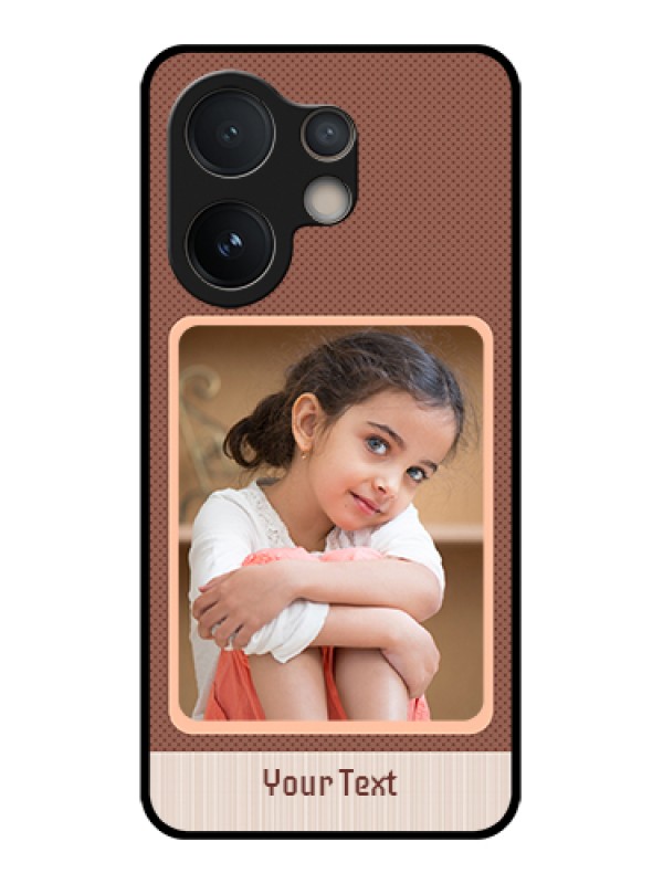 Custom Vivo V60e 5G Custom Glass Phone Case - Simple Pic Upload Design